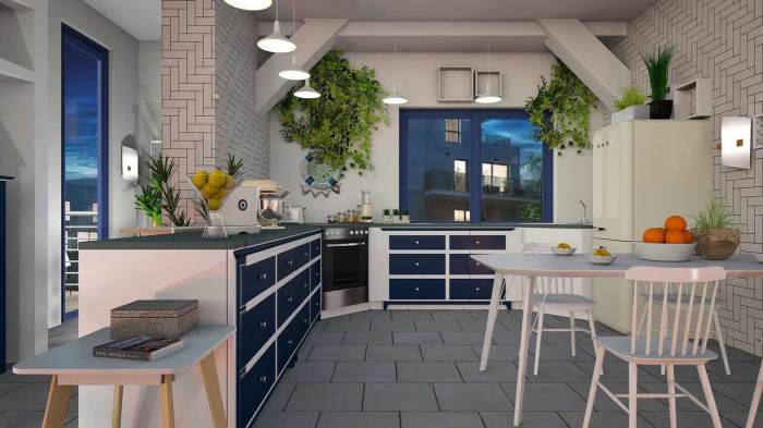 Kitchen white carrara marble improving lighting tips contrast featuring deep blue high academy